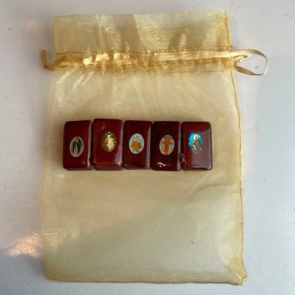 Catholic icons wooden bracelet - Picture 1 of 7
